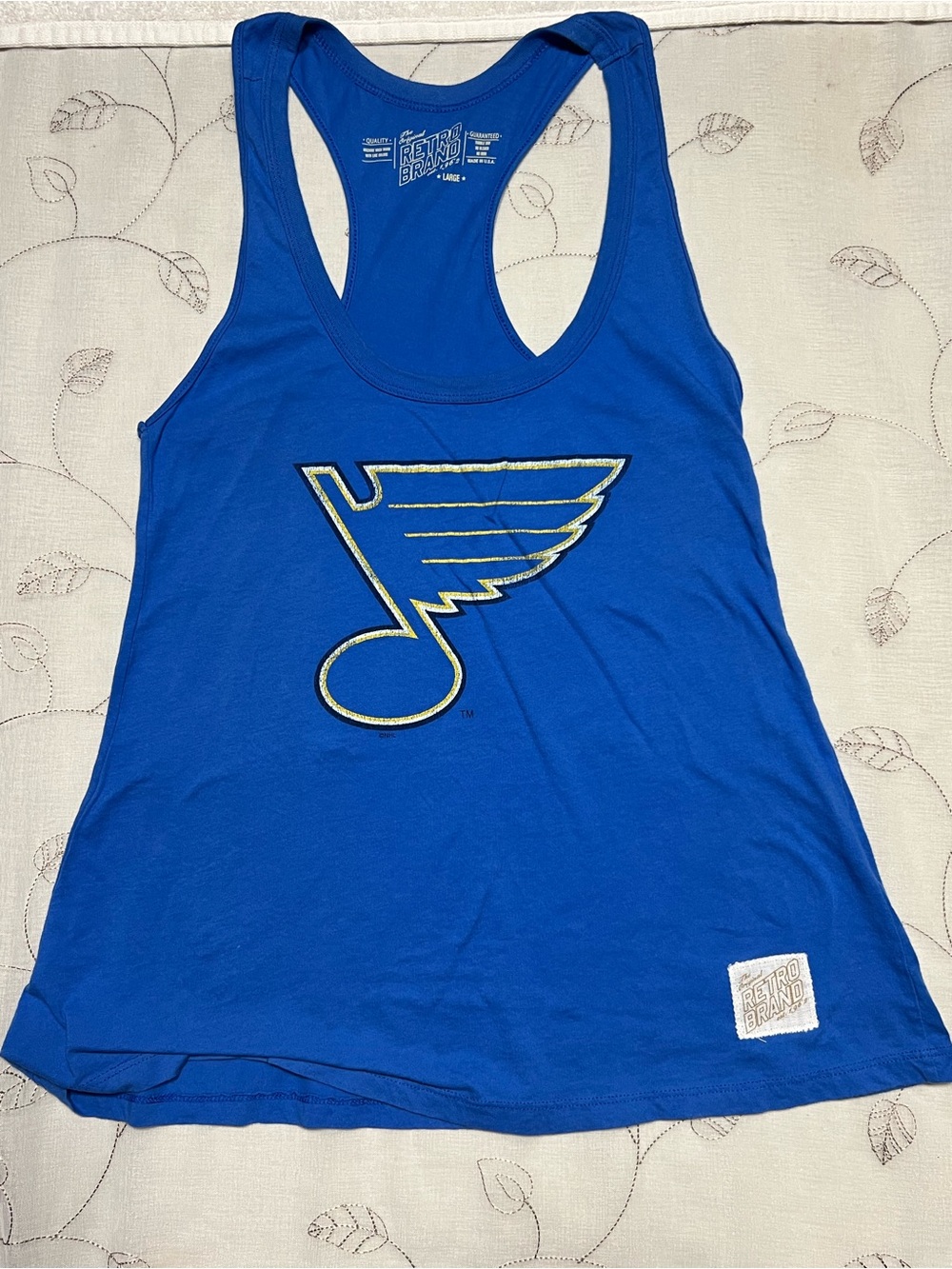 St. Louis Blues Blue Racerback Tank Top 53.5